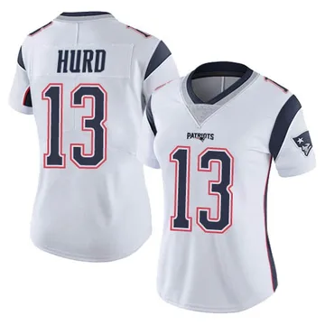 Women's New England Patriots Jalen Hurd White Limited Vapor Untouchable Jersey By Nike