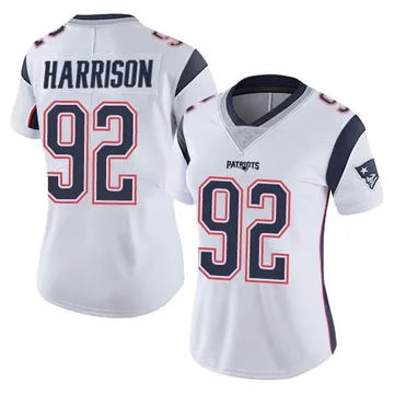 Women's New England Patriots James Harrison White Limited Vapor Untouchable Jersey By Nike