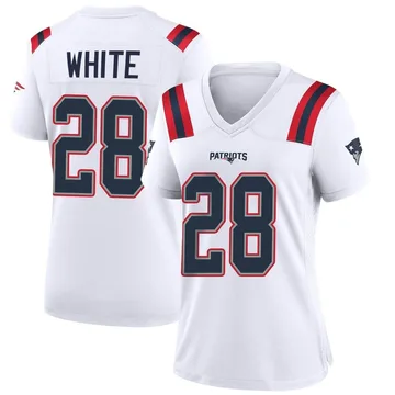 Women's New England Patriots James White White Game Jersey By Nike