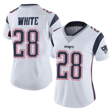 Women's New England Patriots James White White Limited Vapor Untouchable Jersey By Nike