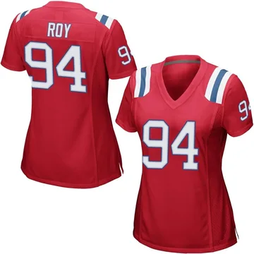 Women's New England Patriots Jaquelin Roy Red Game Alternate Jersey By Nike