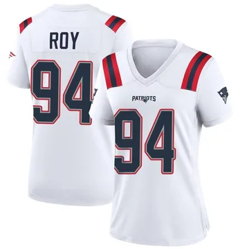 Women's New England Patriots Jaquelin Roy White Game Jersey By Nike
