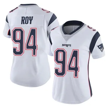 Women's New England Patriots Jaquelin Roy White Limited Vapor Untouchable Jersey By Nike