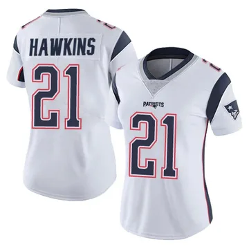Women's New England Patriots Jaylinn Hawkins White Limited Vapor Untouchable Jersey By Nike