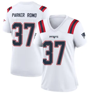 Women's New England Patriots John Parker Romo White Game Jersey By Nike