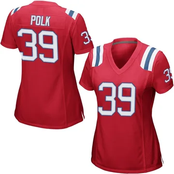 Women's New England Patriots Jordan Polk Red Game Alternate Jersey By Nike
