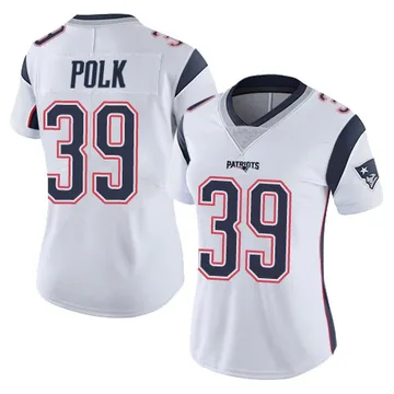 Women's New England Patriots Jordan Polk White Limited Vapor Untouchable Jersey By Nike