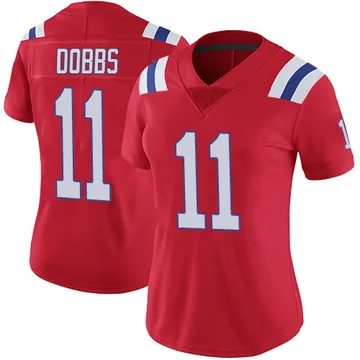 Women's New England Patriots Joshua Dobbs Red Limited Vapor Untouchable Alternate Jersey By Nike