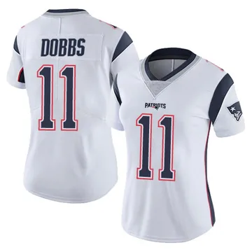 Women's New England Patriots Joshua Dobbs White Limited Vapor Untouchable Jersey By Nike