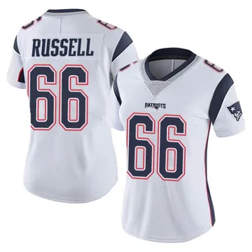 Women's New England Patriots Jotham Russell White Limited Vapor Untouchable Jersey By Nike