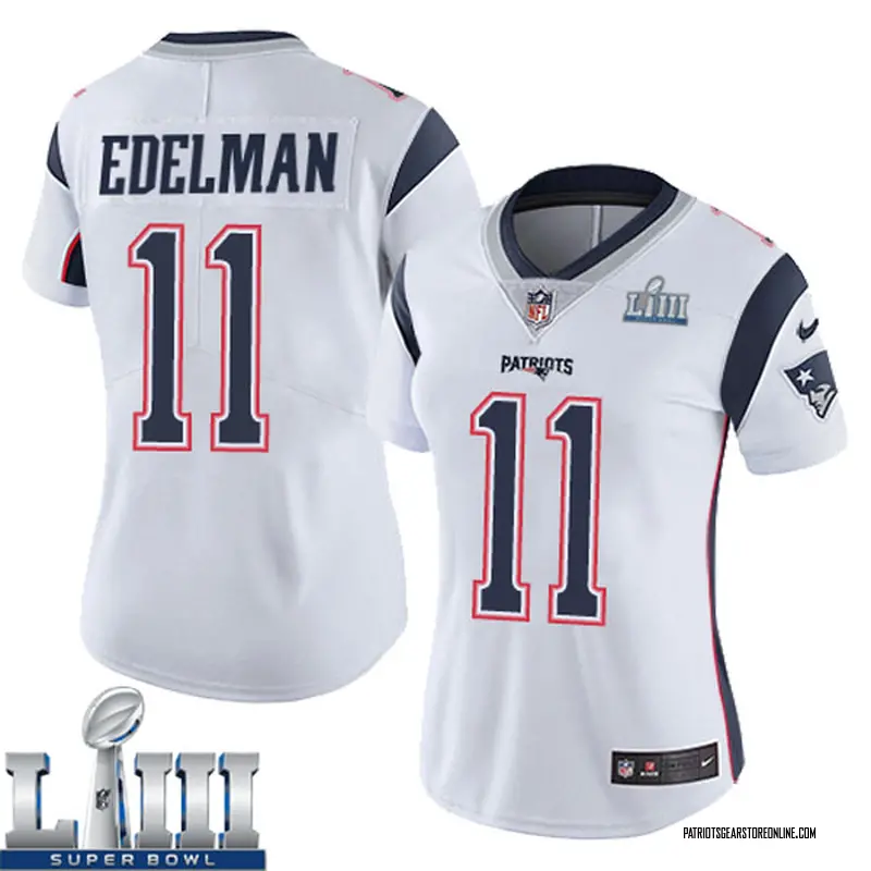 edelman white super bowl jersey