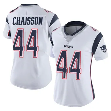 Women's New England Patriots K'Lavon Chaisson White Limited Vapor Untouchable Jersey By Nike