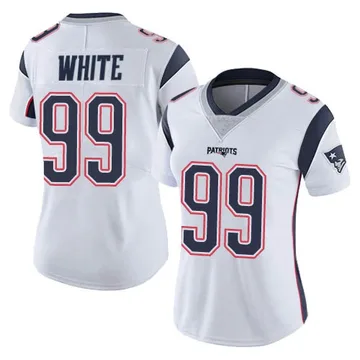 Women's New England Patriots Keion White White Limited Vapor Untouchable Jersey By Nike