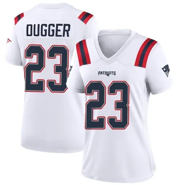 Women's New England Patriots Kyle Dugger White Game Jersey By Nike