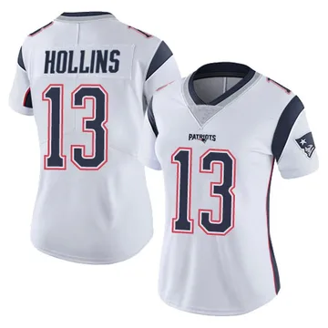 Women's New England Patriots Mack Hollins White Limited Vapor Untouchable Jersey By Nike