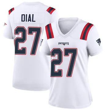 Women's New England Patriots Marcellas Dial Jr. White Game Jersey By Nike