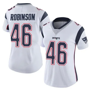 Women's New England Patriots Mark Robinson White Limited Vapor Untouchable Jersey By Nike