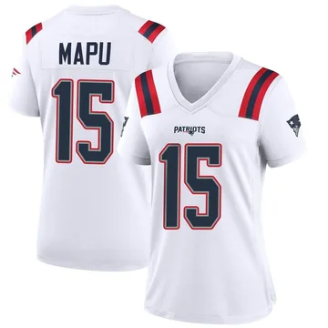 Women's New England Patriots Marte Mapu White Game Jersey By Nike