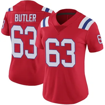 Women's New England Patriots Mehki Butler Red Limited Vapor Untouchable Alternate Jersey By Nike