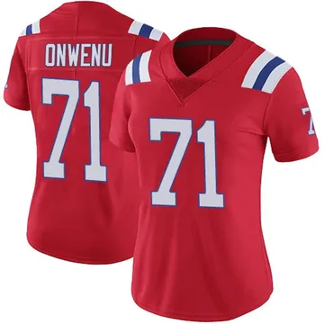 Women's New England Patriots Mike Onwenu Red Limited Vapor Untouchable Alternate Jersey By Nike