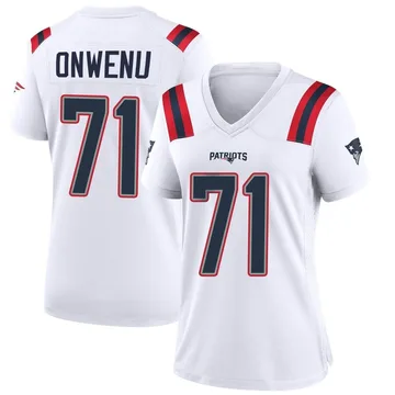 Women's New England Patriots Mike Onwenu White Game Jersey By Nike