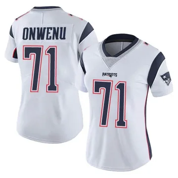 Women's New England Patriots Mike Onwenu White Limited Vapor Untouchable Jersey By Nike