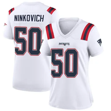 Women's New England Patriots Rob Ninkovich White Game Jersey By Nike