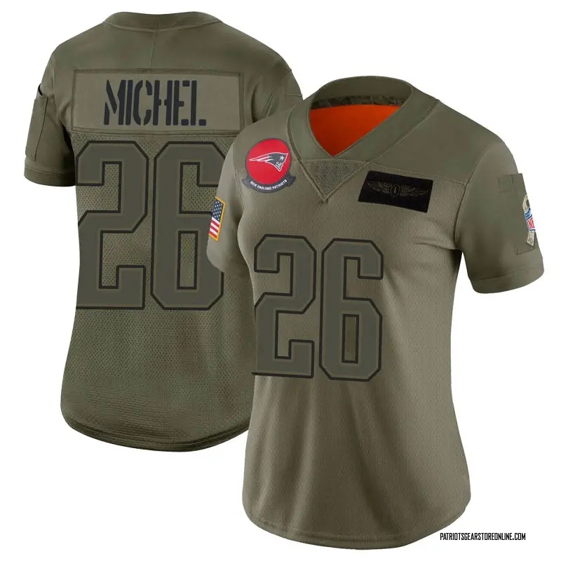 Women's New England Patriots Sony Michel Camo Limited 2019 Salute to ...
