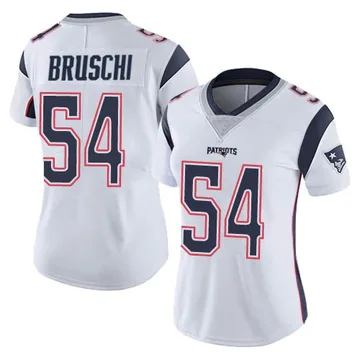 Women's New England Patriots Tedy Bruschi White Limited Vapor Untouchable Jersey By Nike