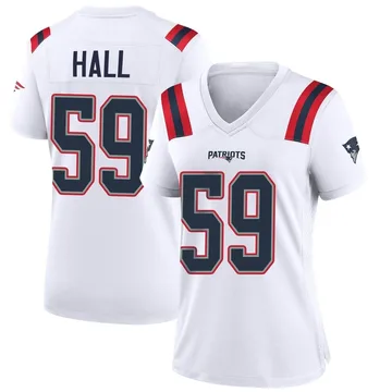 Women's New England Patriots Terez Hall White Game Jersey By Nike