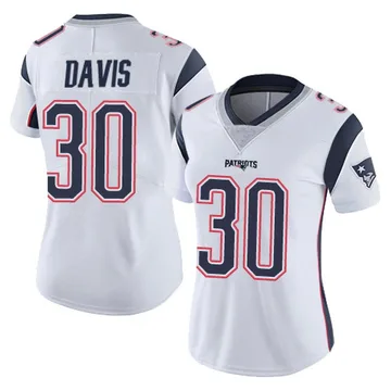 Women's New England Patriots Tyler Davis White Limited Vapor Untouchable Jersey By Nike