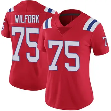 Women's New England Patriots Vince Wilfork Red Limited Vapor Untouchable Alternate Jersey By Nike