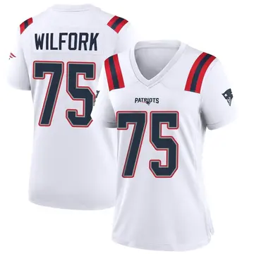 Women's New England Patriots Vince Wilfork White Game Jersey By Nike