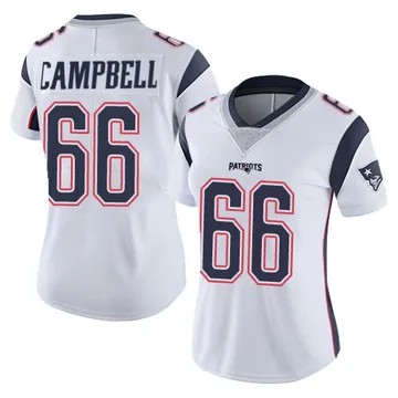Women's New England Patriots Will Campbell White Limited Vapor Untouchable Jersey By Nike
