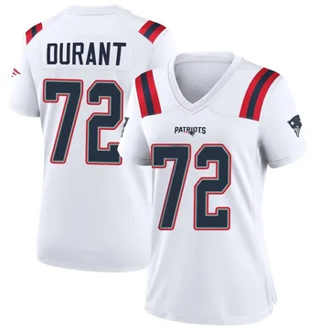 Women's New England Patriots Yasir Durant White Game Jersey By Nike
