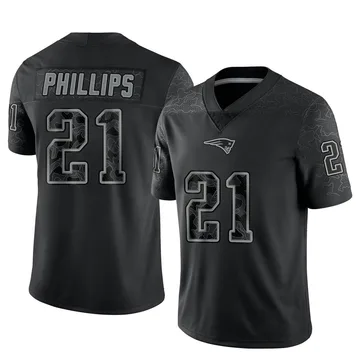 Youth New England Patriots Adrian Phillips Black Limited Reflective Jersey By Nike