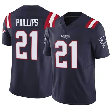 Youth New England Patriots Adrian Phillips Navy Limited Vapor F.U.S.E. Jersey By Nike