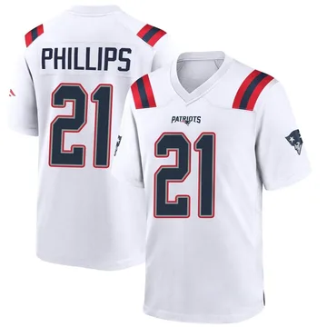 Youth New England Patriots Adrian Phillips White Game Jersey By Nike