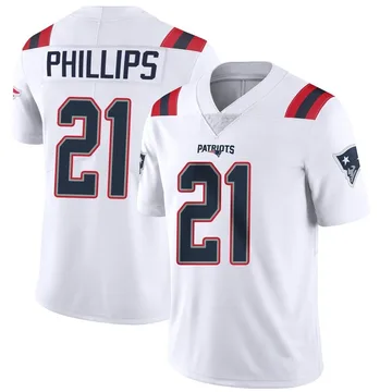 Youth New England Patriots Adrian Phillips White Limited Vapor Untouchable Jersey By Nike