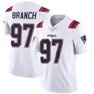 Youth New England Patriots Alan Branch White Limited Vapor Untouchable Jersey By Nike