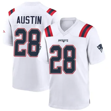 Youth New England Patriots Alex Austin White Game Jersey By Nike