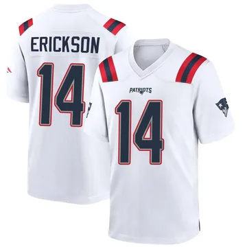 Youth New England Patriots Alex Erickson White Game Jersey By Nike