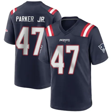 Youth New England Patriots Andrew Parker Jr. Navy Blue Game Team Color Jersey By Nike