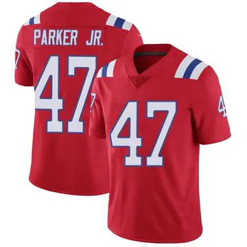 Youth New England Patriots Andrew Parker Jr. Red Limited Vapor Untouchable Alternate Jersey By Nike
