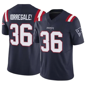 Youth New England Patriots Andy Borregales Navy Limited Vapor F.U.S.E. Jersey By Nike