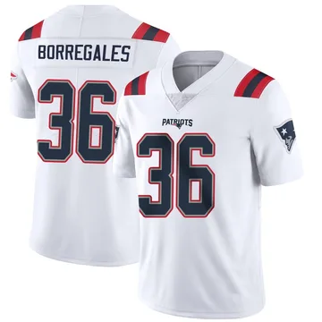 Youth New England Patriots Andy Borregales White Limited Vapor Untouchable Jersey By Nike