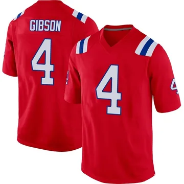 Youth New England Patriots Antonio Gibson Red Game Alternate Jersey By Nike
