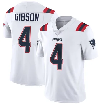 Youth New England Patriots Antonio Gibson White Limited Vapor Untouchable Jersey By Nike