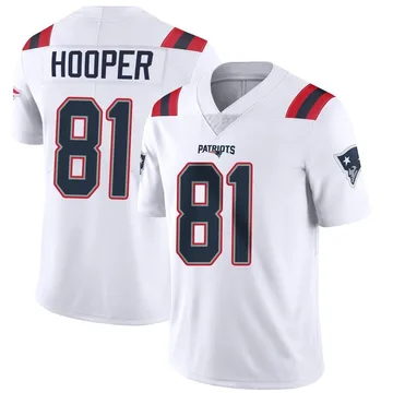 Youth New England Patriots Austin Hooper White Limited Vapor Untouchable Jersey By Nike