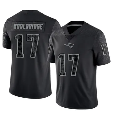 Youth New England Patriots Ben Wooldridge Black Limited Reflective Jersey By Nike